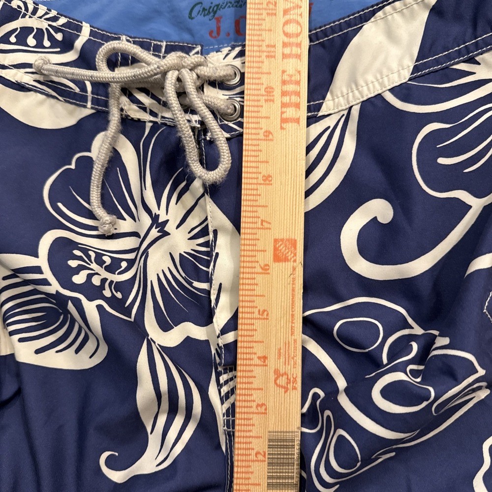 J. Crew Original Swimwear Floral Trunks Mens Size 32 Hawaiian Cruise Tropical - Picture 8 of 11